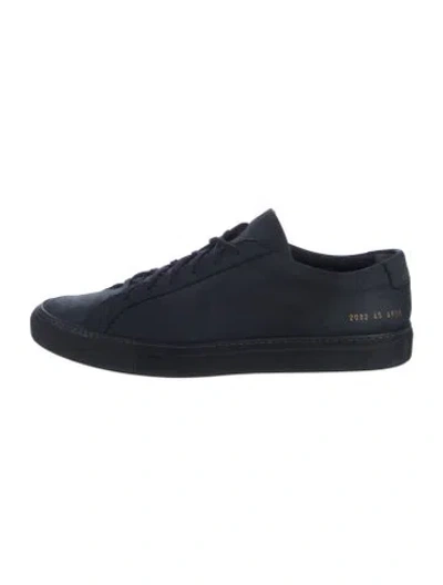 Pre-owned Common Projects Suede Sneakers In Blue