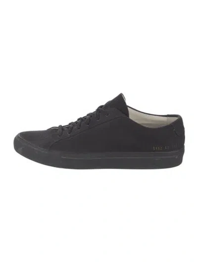 Pre-owned Common Projects Suede Sneakers In Blue