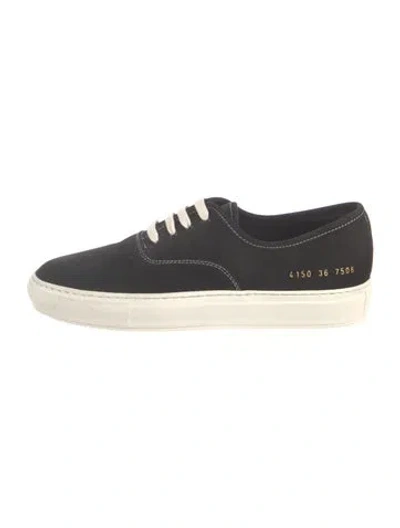 Pre-owned Common Projects Suede Sneakers In Blue