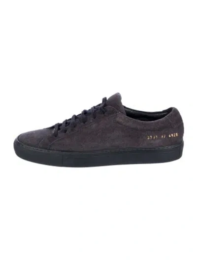 Pre-owned Common Projects Suede Sneakers In Blue