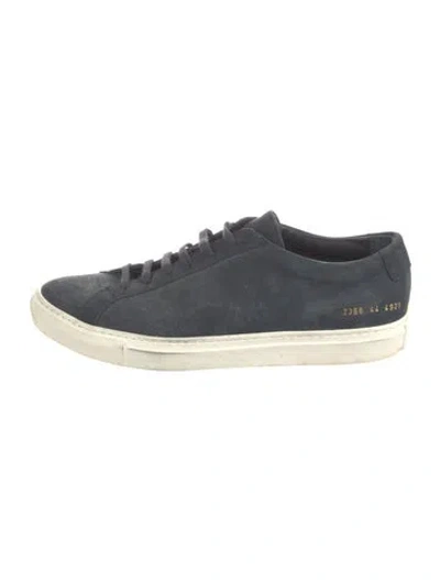 Pre-owned Common Projects Suede Sneakers In Blue