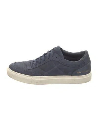 Pre-owned Common Projects Suede Sneakers In Blue