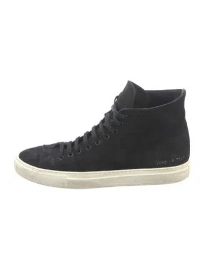 Pre-owned Common Projects Suede Sneakers In Blue