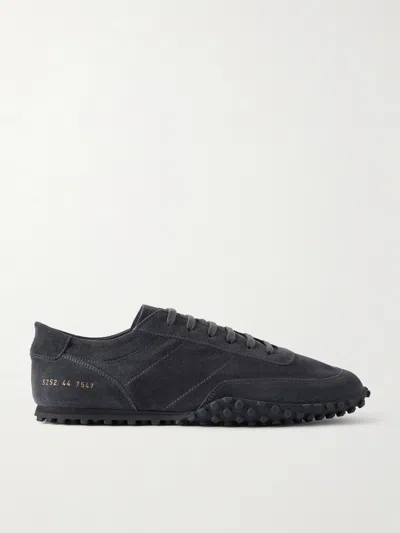 Common Projects Suede Sneakers In Blue