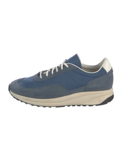 Pre-owned Common Projects Suede Sneakers In Blue