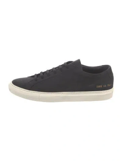 Pre-owned Common Projects Suede Sneakers In Blue