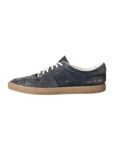 Pre-owned Common Projects Suede Sneakers In Blue