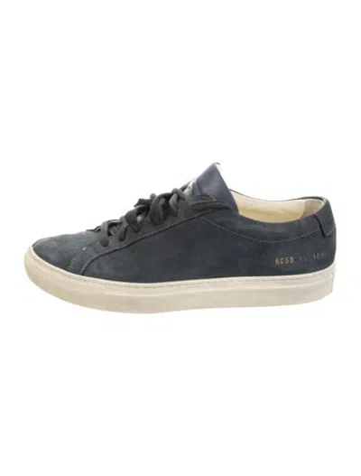 Pre-owned Common Projects Suede Sneakers In Blue