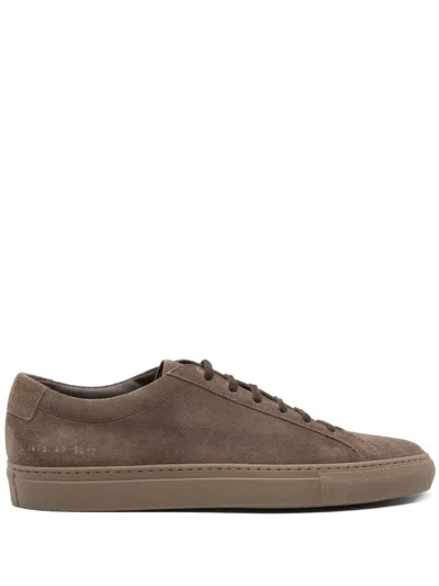 Common Projects Suede Sneakers In Brown