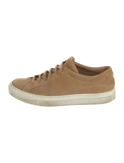 Pre-owned Common Projects Suede Sneakers In Brown