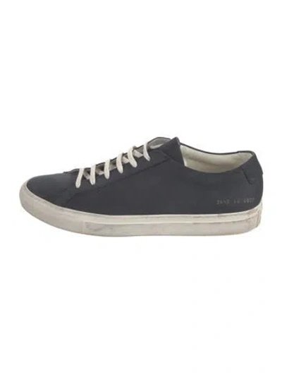 Pre-owned Common Projects Suede Sneakers In Gray