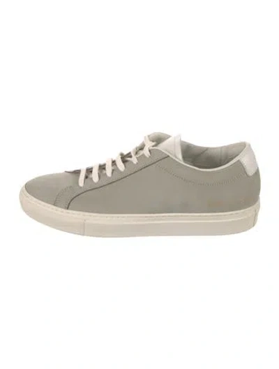 Pre-owned Common Projects Suede Sneakers In Gray