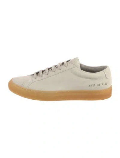 Pre-owned Common Projects Suede Sneakers In Gray