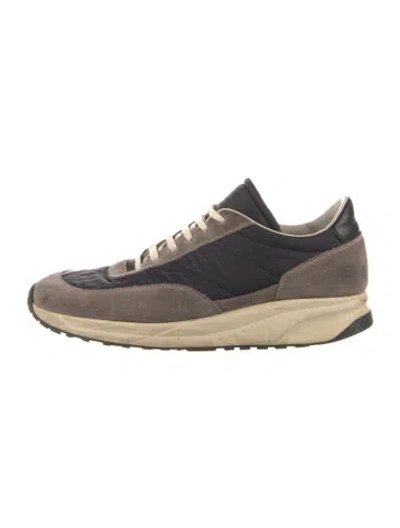 Pre-owned Common Projects Suede Sneakers In Gray