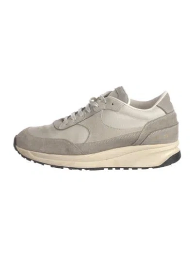 Pre-owned Common Projects Suede Sneakers In Gray