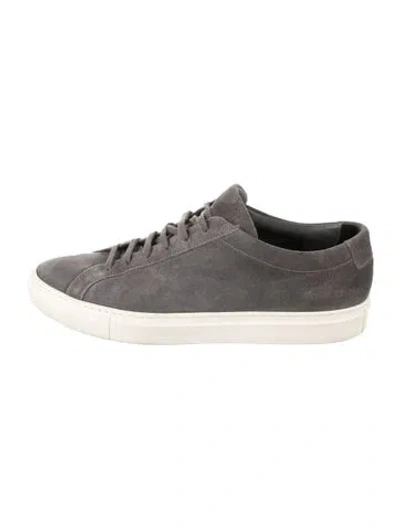 Pre-owned Common Projects Suede Sneakers In Grey