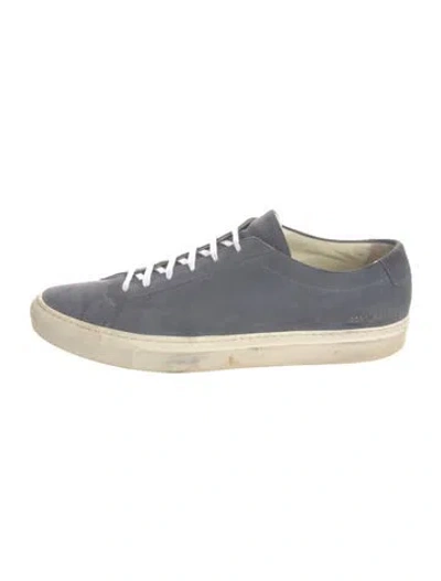Pre-owned Common Projects Suede Sneakers In Grey