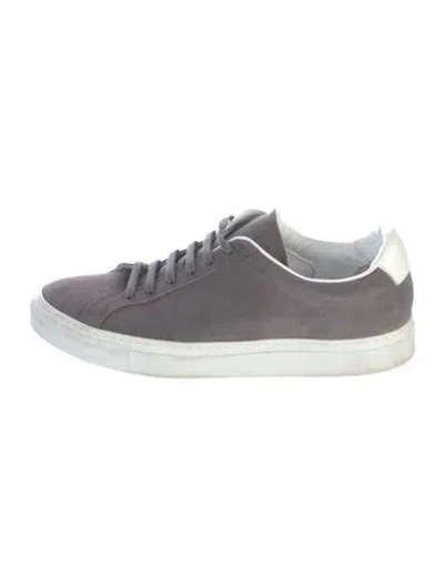 Pre-owned Common Projects Suede Sneakers In Grey