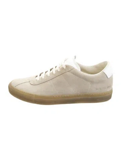 Pre-owned Common Projects Suede Sneakers In Grey