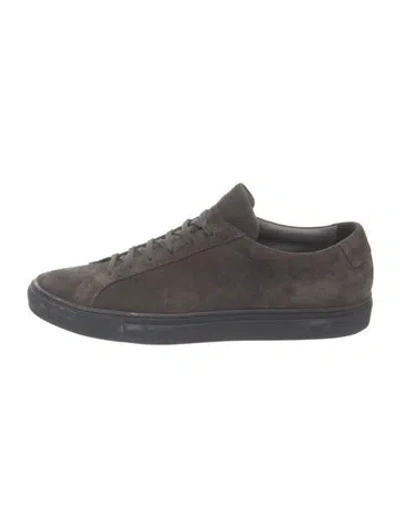 Pre-owned Common Projects Suede Sneakers In Grey