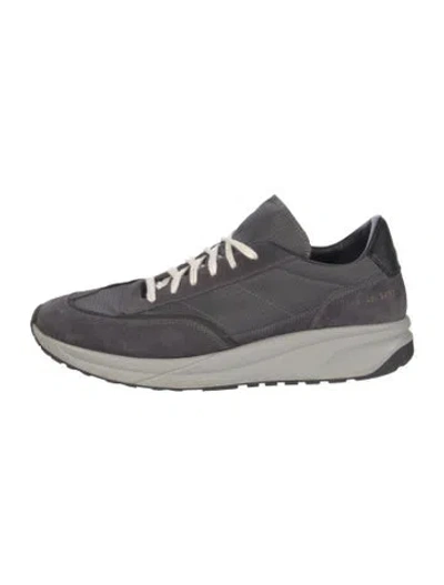 Pre-owned Common Projects Suede Sneakers In Grey