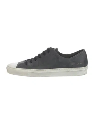 Pre-owned Common Projects Suede Sneakers In Grey