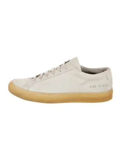 Pre-owned Common Projects Suede Sneakers In Grey