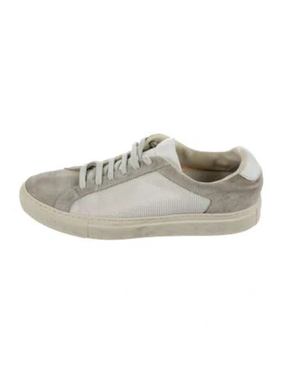 Pre-owned Common Projects Suede Sneakers In Grey/neutrals