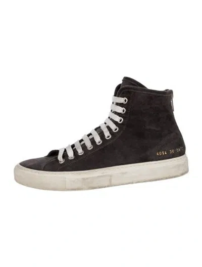 Pre-owned Common Projects Suede Sneakers In Multi
