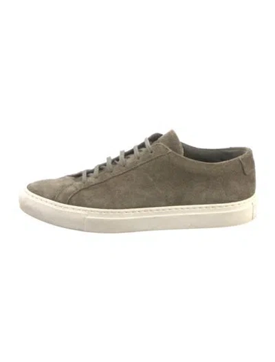 Pre-owned Common Projects Suede Sneakers In Multicolor