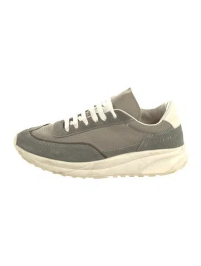 Pre-owned Common Projects Suede Sneakers In Neutral
