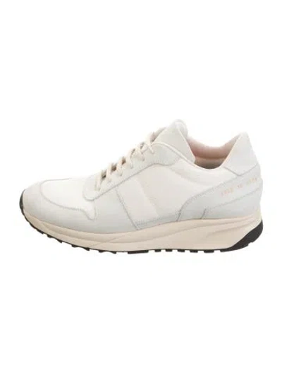 Pre-owned Common Projects Suede Sneakers In Neutrals