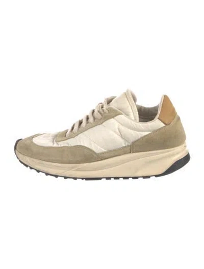Pre-owned Common Projects Suede Sneakers In Neutrals