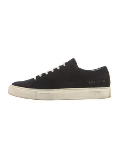 Pre-owned Common Projects Suede Sneakers In Neutrals
