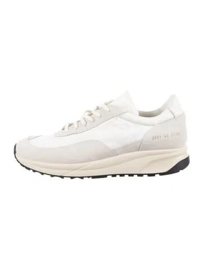 Pre-owned Common Projects Suede Sneakers In Neutrals