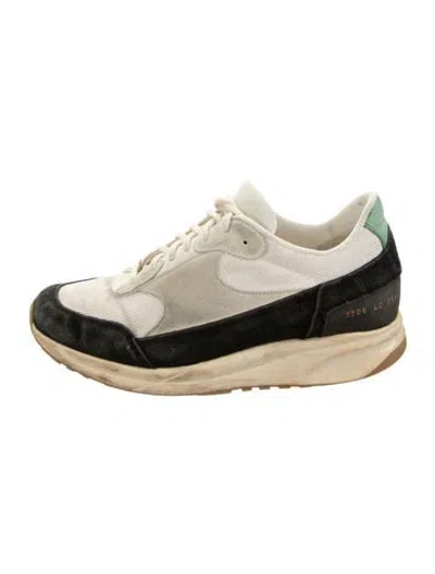 Pre-owned Common Projects Suede Sneakers In Neutrals