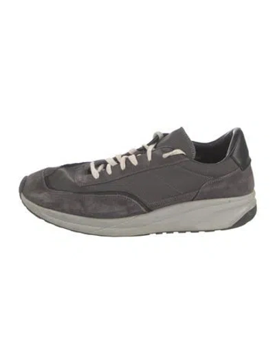 Pre-owned Common Projects Suede Sneakers In Neutrals
