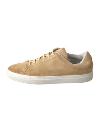 Pre-owned Common Projects Suede Sneakers In Neutrals