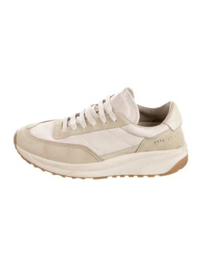 Pre-owned Common Projects Suede Sneakers In Neutrals