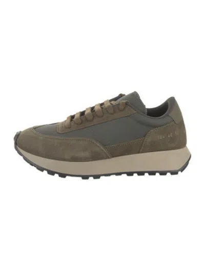 Pre-owned Common Projects Suede Sneakers In Neutrals
