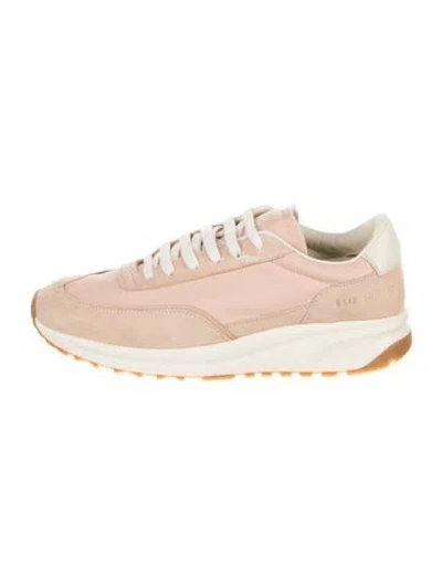 Pre-owned Common Projects Suede Sneakers In Pink