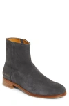 Common Projects Suede Zip Boot In Gray