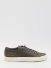 Common Projects Gray Summer Achilles Sneakers In Brown