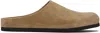 Common Projects Tan Suede Clog Loafers In Brown