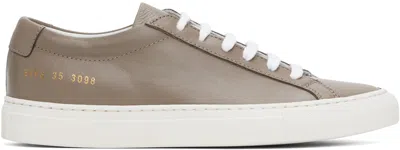 Common Projects Taupe Achilles Sneakers In 3098 Ash