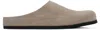 COMMON PROJECTS TAUPE CLOG SLIP-ON LOAFERS