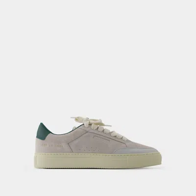 COMMON PROJECTS WHITE NAPPA LEATHER TENNIS PRO SNEAKERS FOR MEN