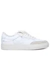 COMMON PROJECTS TENNIS PRO WHITE LEATHER SNEAKERS