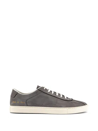 Common Projects Top-stitching Suede Sneakers In Multi