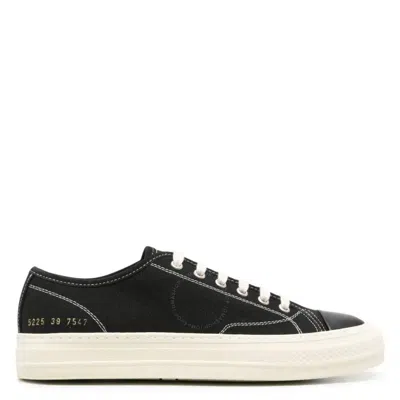 Common Projects Tournament Canvas Low-top Sneakers In Black